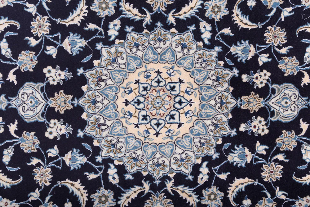 Perserteppich - Nain - 292 x 198 cm - dunkelblau - Image 8