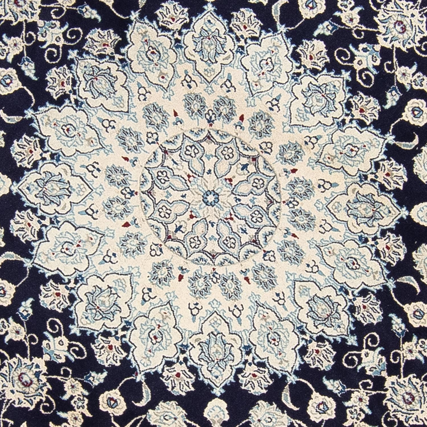 Perserteppich - Nain 300 x 300 cm - dunkelblau - Image 2