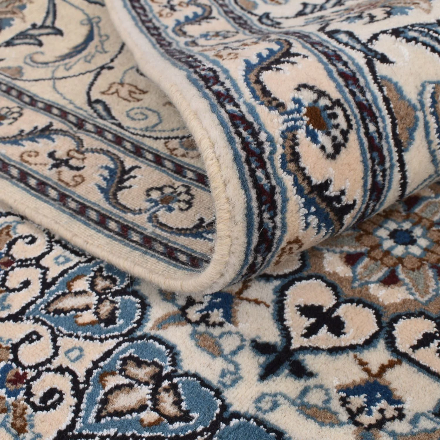 Perserteppich - Nain - 304 x 203 cm - creme - Image 4