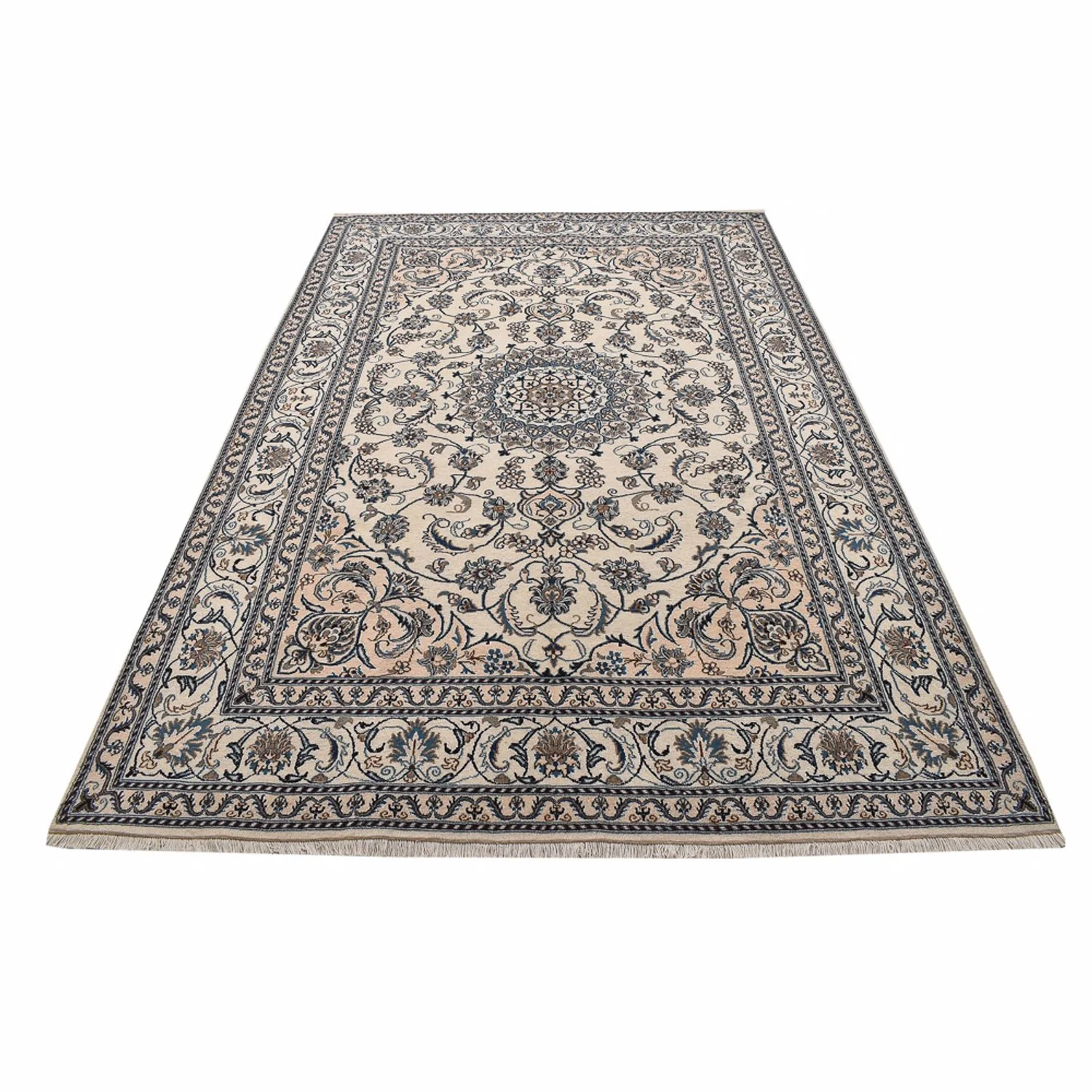 Perserteppich - Nain - 304 x 203 cm - creme - Image 5