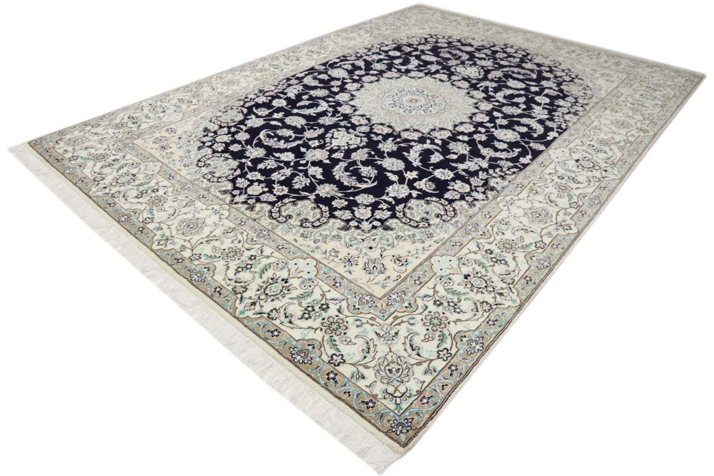 Perserteppich - Nain - 345 x 246 cm - dunkelblau - Image 3