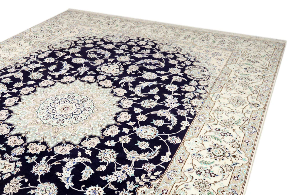 Perserteppich - Nain - 345 x 246 cm - dunkelblau - Image 4