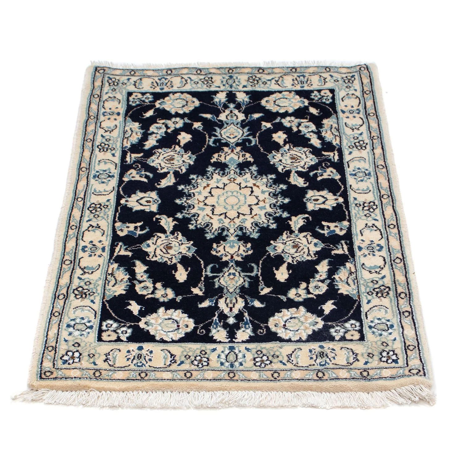 Perserteppich - Nain 85 x 55 cm - dunkelblau - Image 5