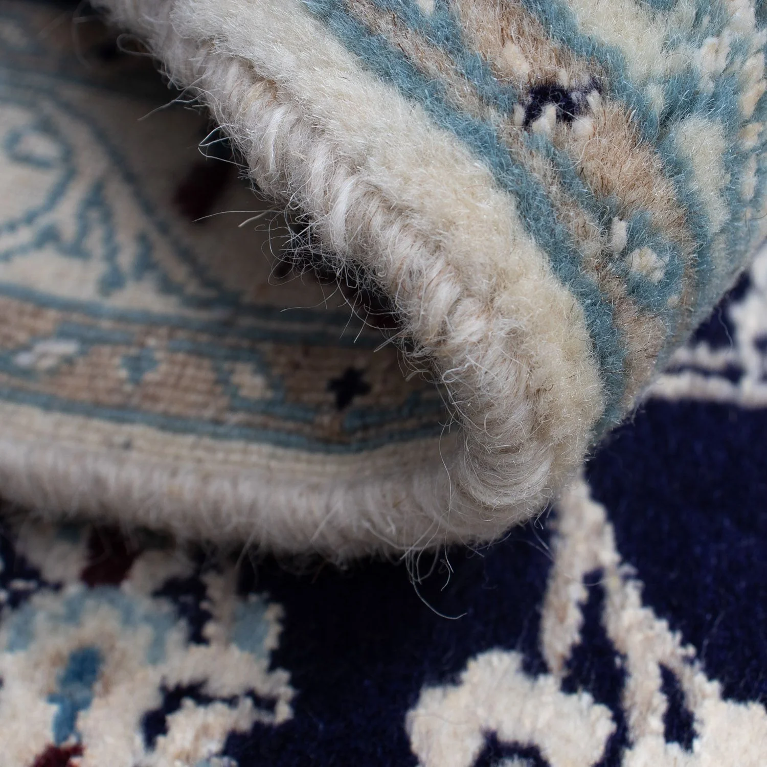 Perserteppich - Nain 85 x 55 cm - dunkelblau - Image 4
