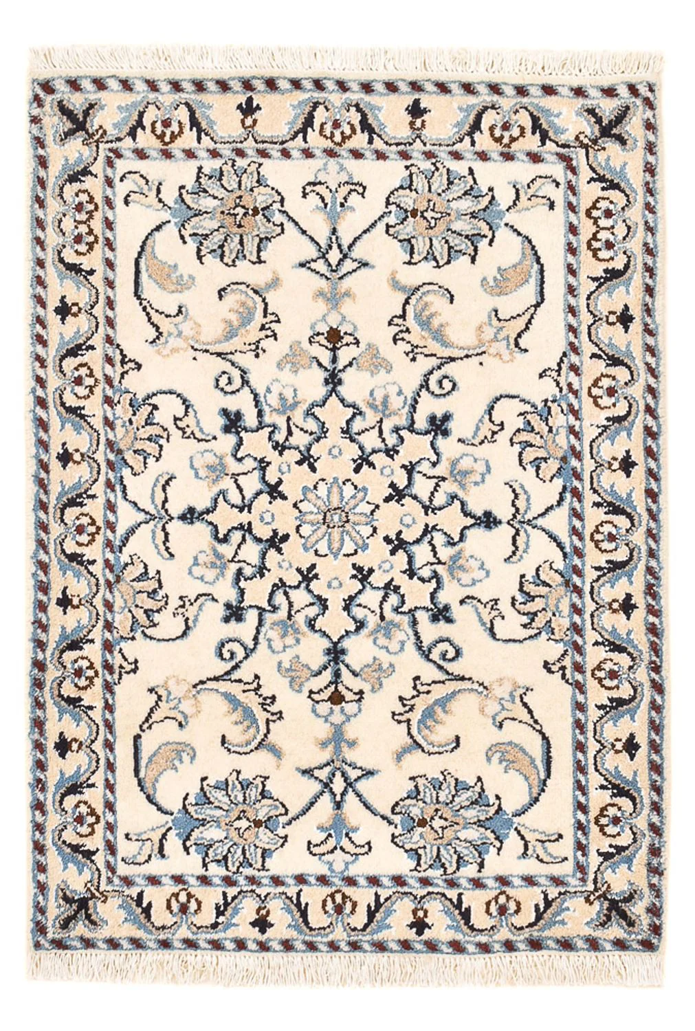 Perserteppich - Nain - 85 x 58 cm - creme