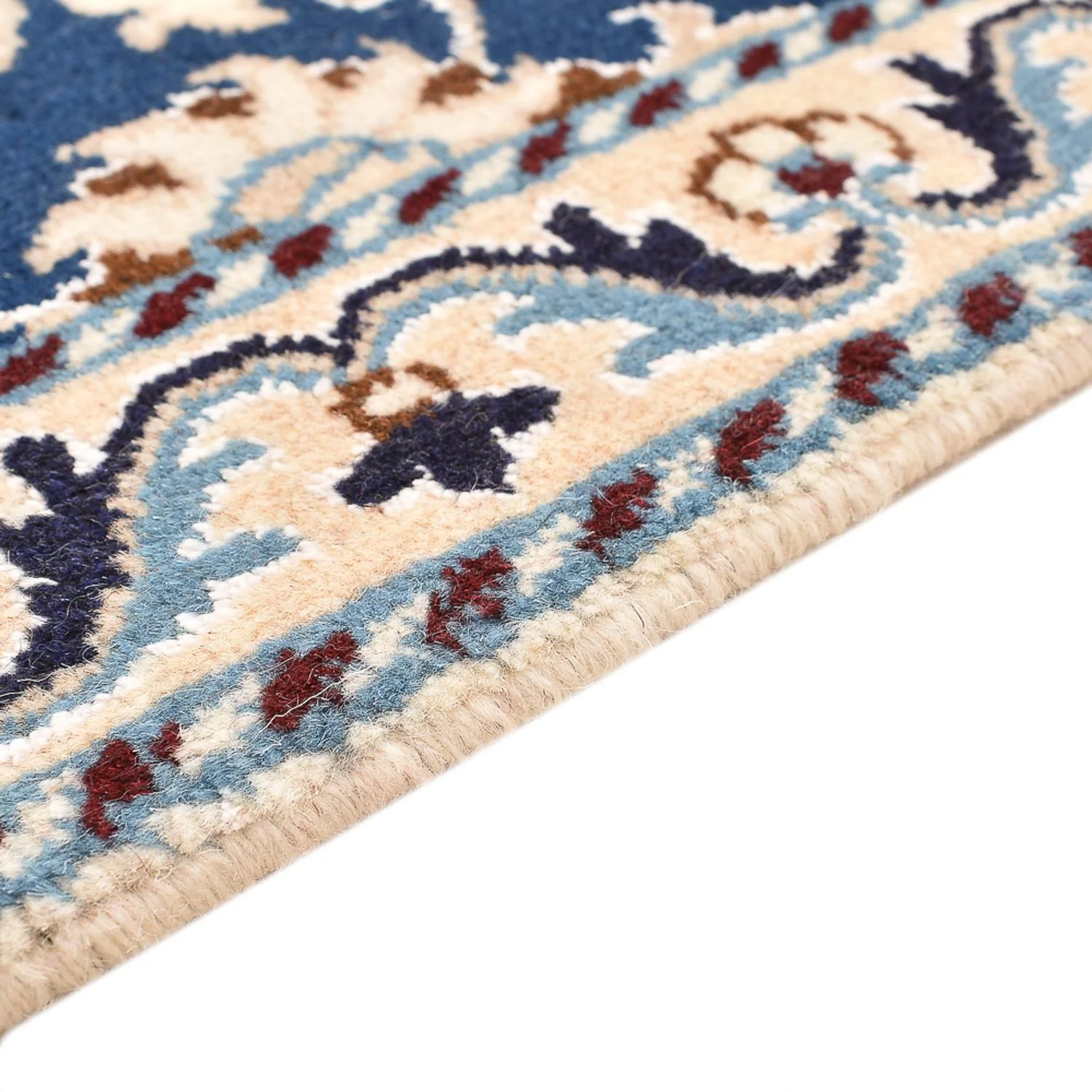 Perserteppich - Nain - 85 x 60 cm - blau - Image 3