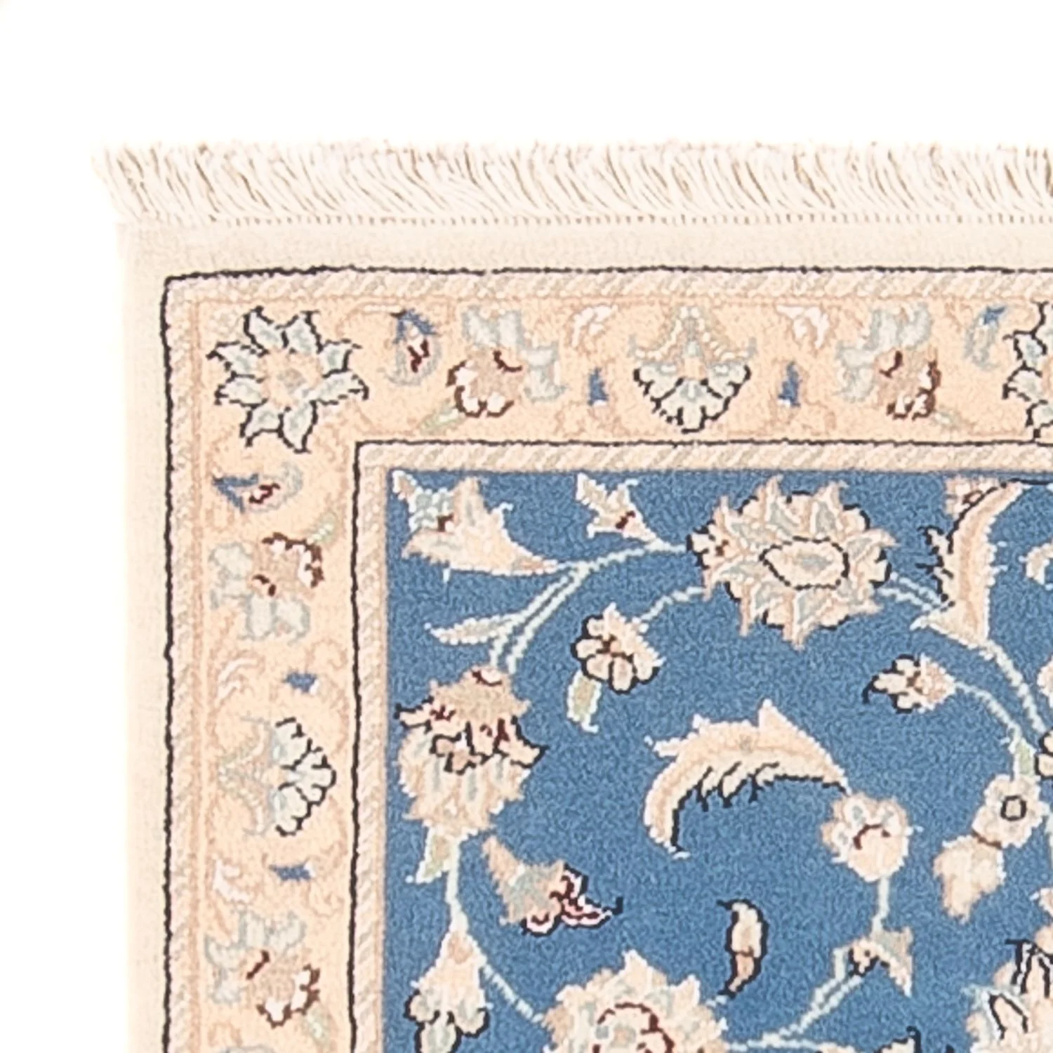 Perserteppich - Nain - 88 x 59 cm - blau - Image 3