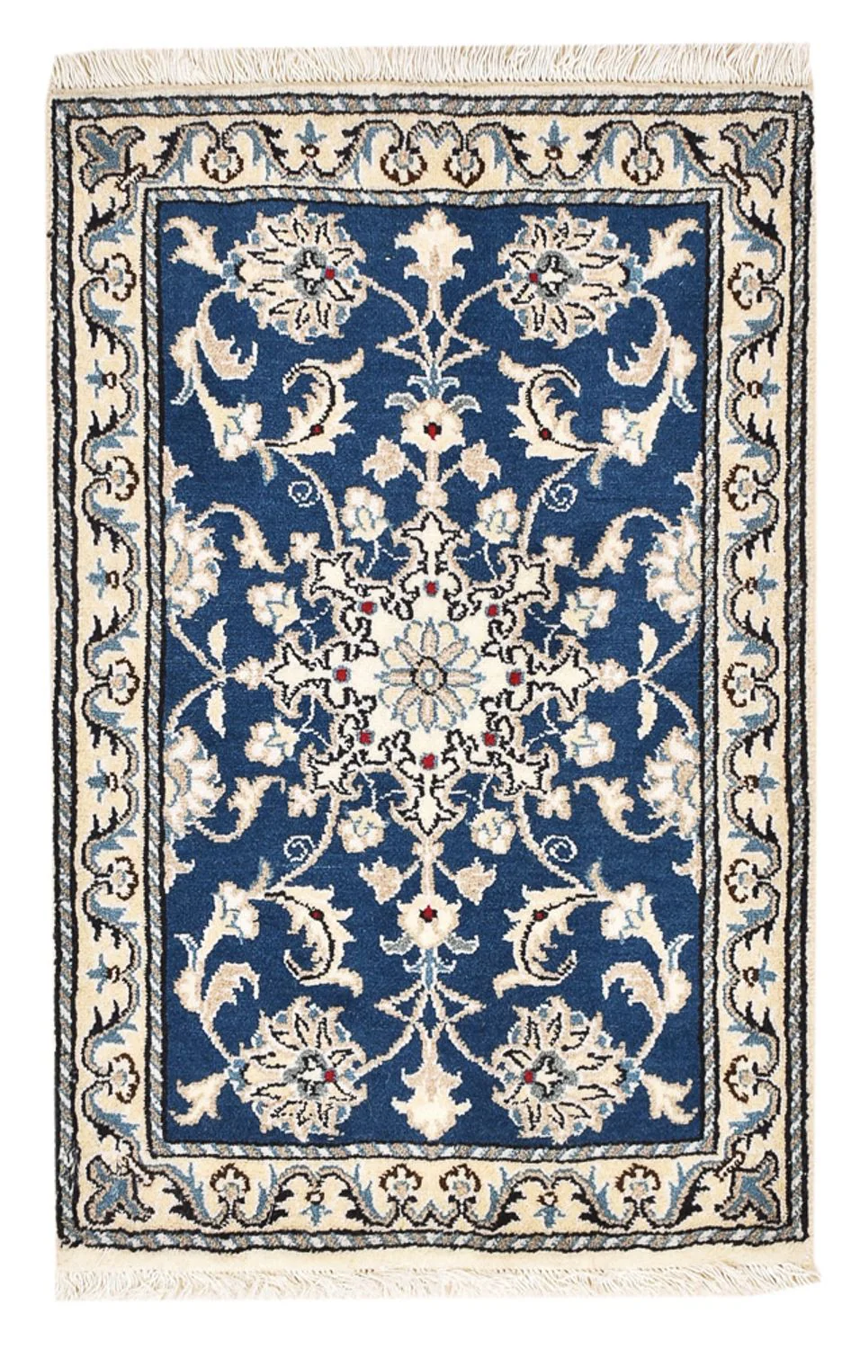 Perserteppich - Nain - 88 x 60 cm - blau