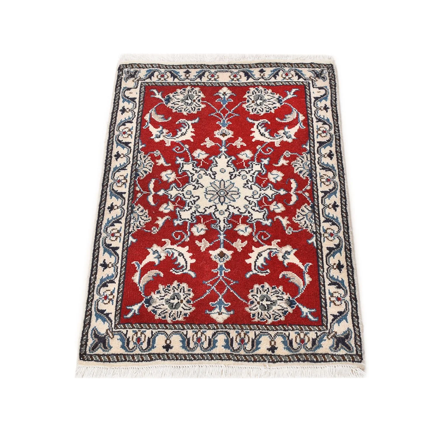 Perserteppich - Nain - 89 x 57 cm - rot - Image 4