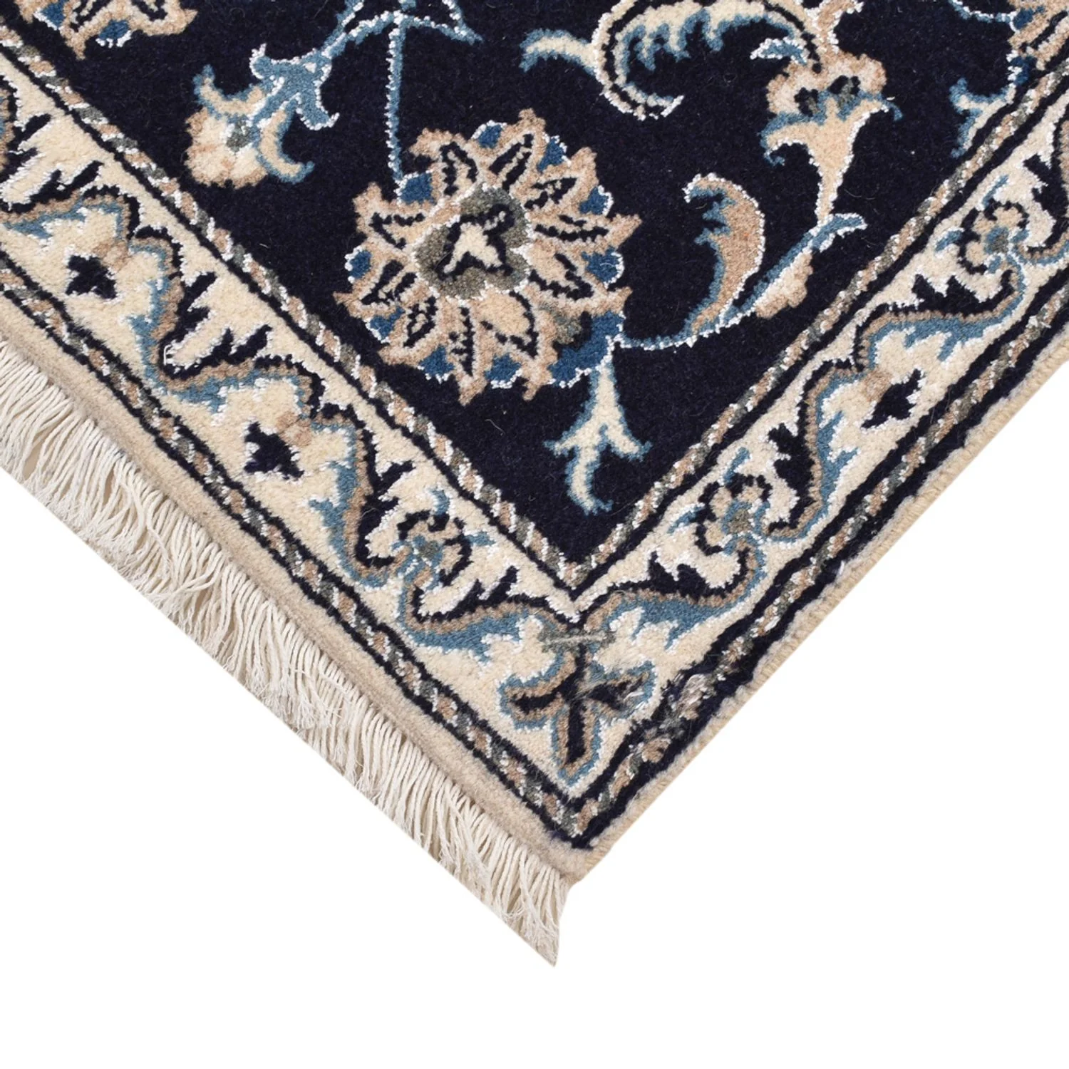 Perserteppich - Nain - 90 x 55 cm - dunkelblau - Image 2
