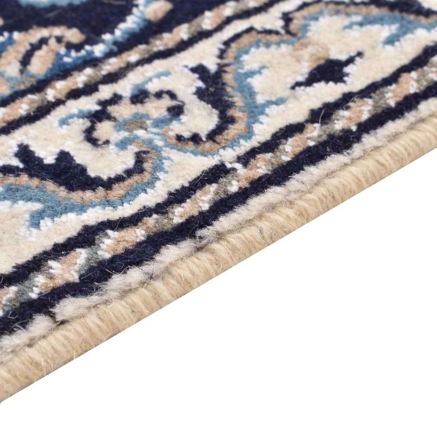 Perserteppich - Nain - 90 x 55 cm - dunkelblau - Image 3