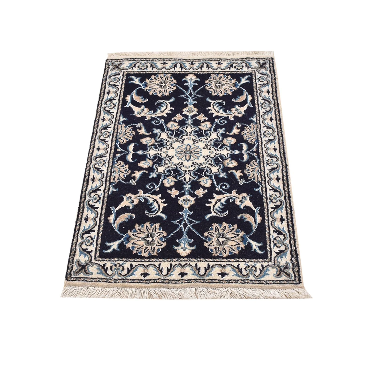 Perserteppich - Nain - 90 x 55 cm - dunkelblau - Image 4