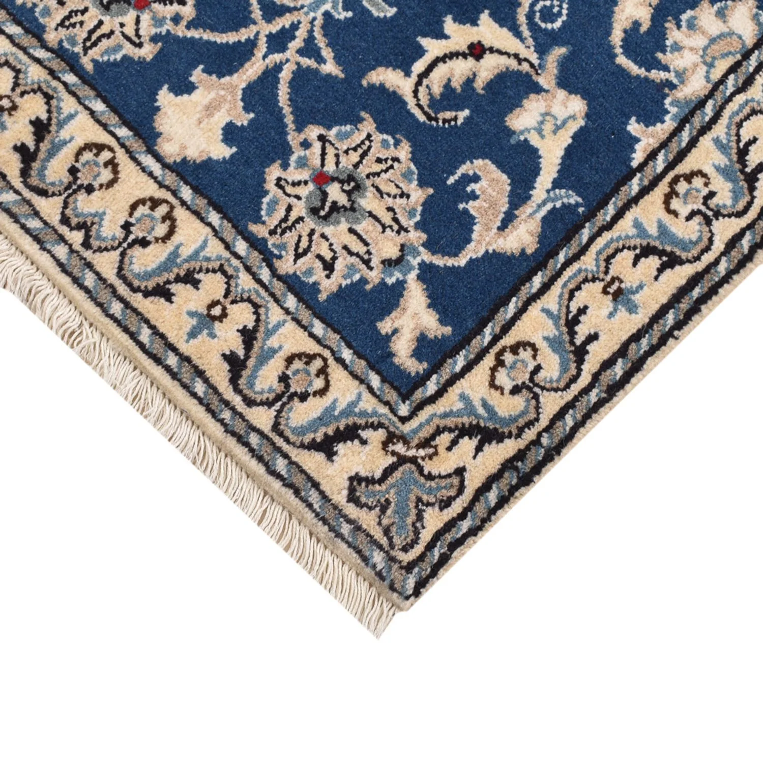 Perserteppich - Nain - 90 x 56 cm - blau - Image 2
