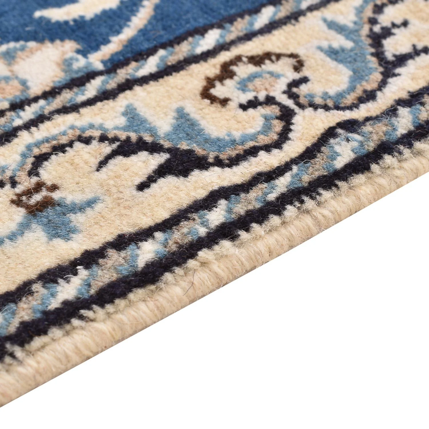 Perserteppich - Nain - 90 x 56 cm - blau - Image 3