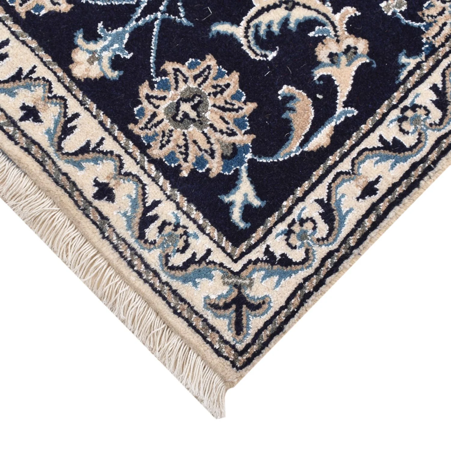 Perserteppich - Nain - 90 x 57 cm - dunkelblau - Image 2