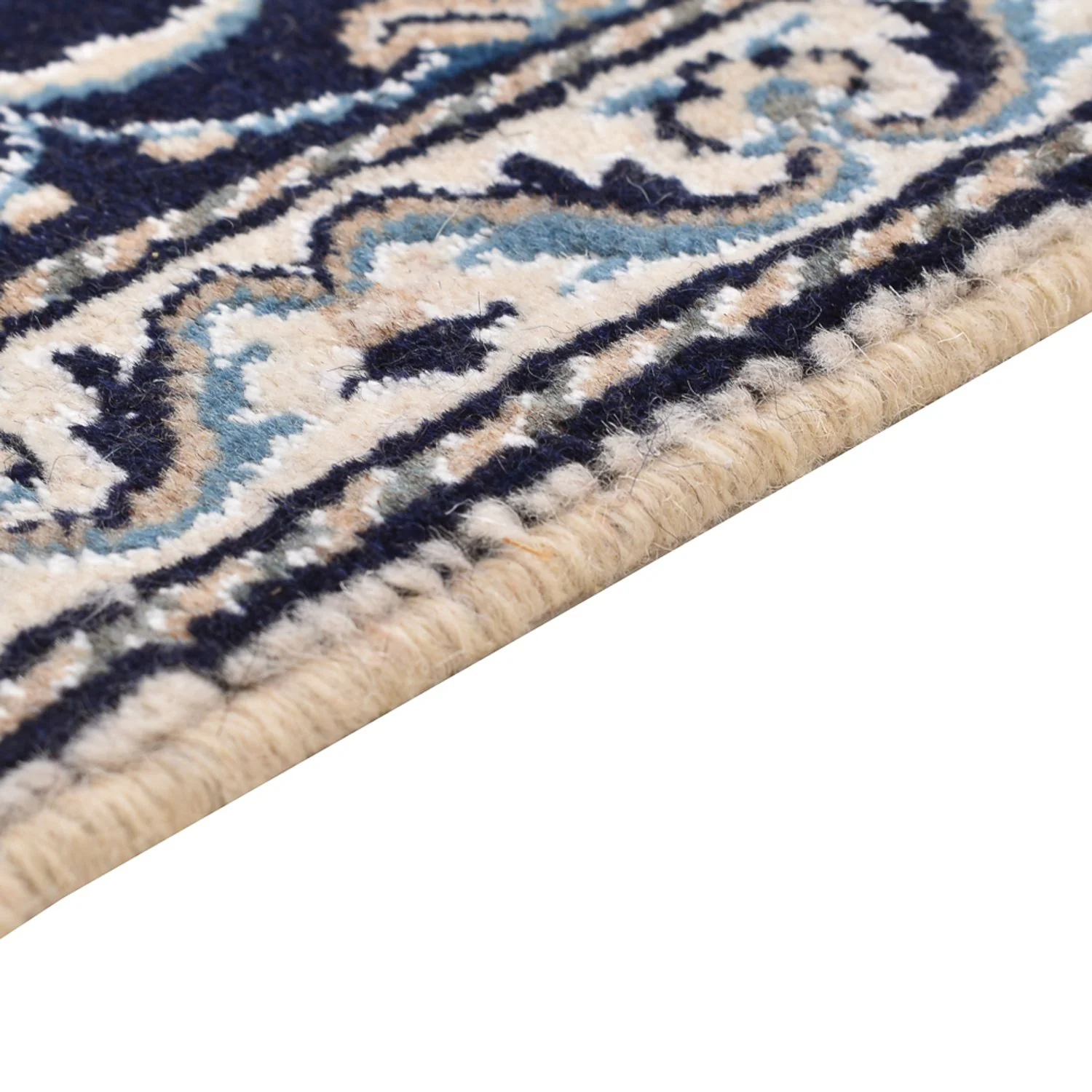 Perserteppich - Nain - 90 x 57 cm - dunkelblau - Image 3