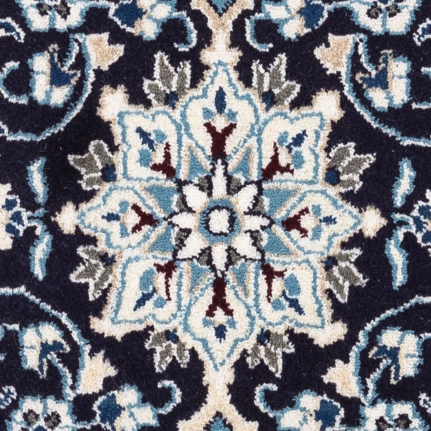 Perserteppich - Nain 94 x 58 cm - dunkelblau - Image 2