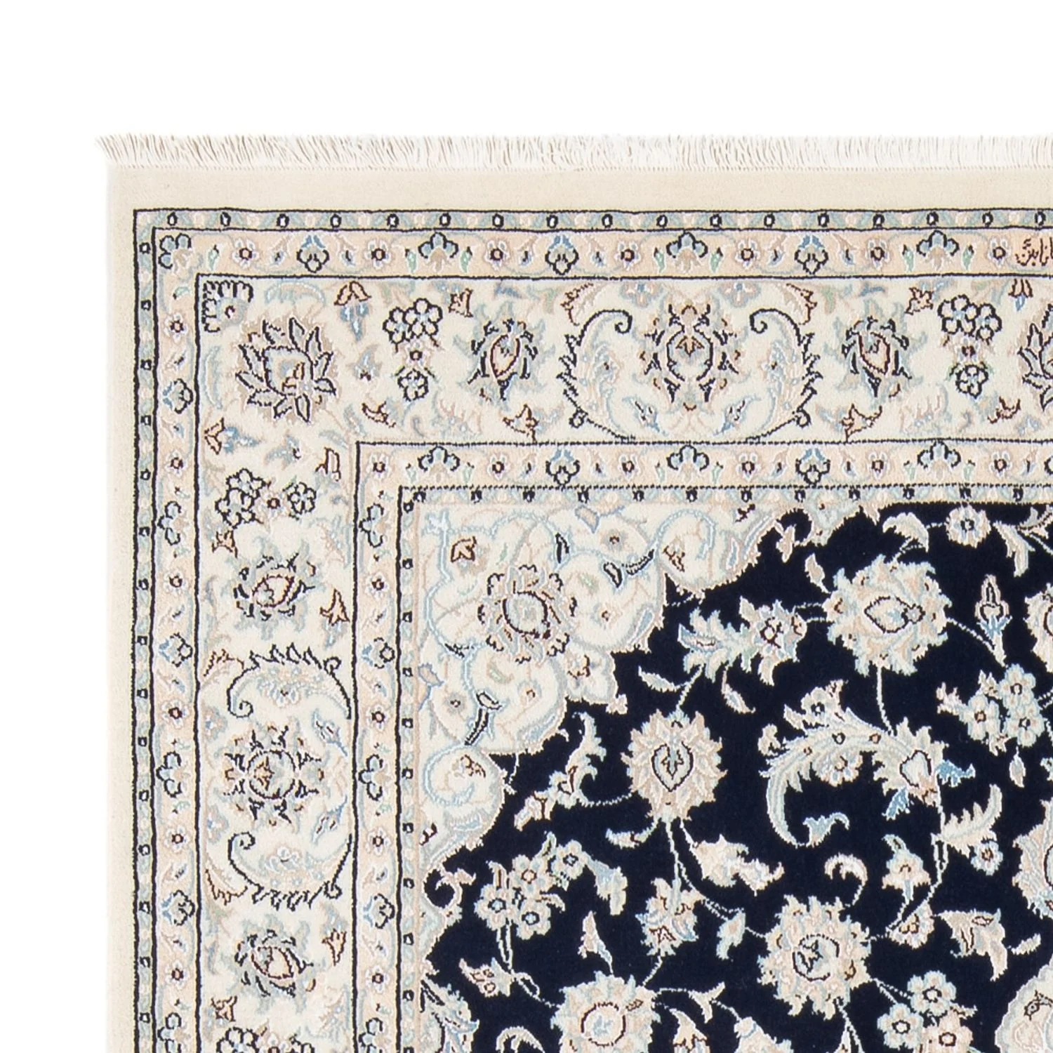 Perserteppich - Nain - Premium - 205 x 148 cm - dunkelblau - Image 3