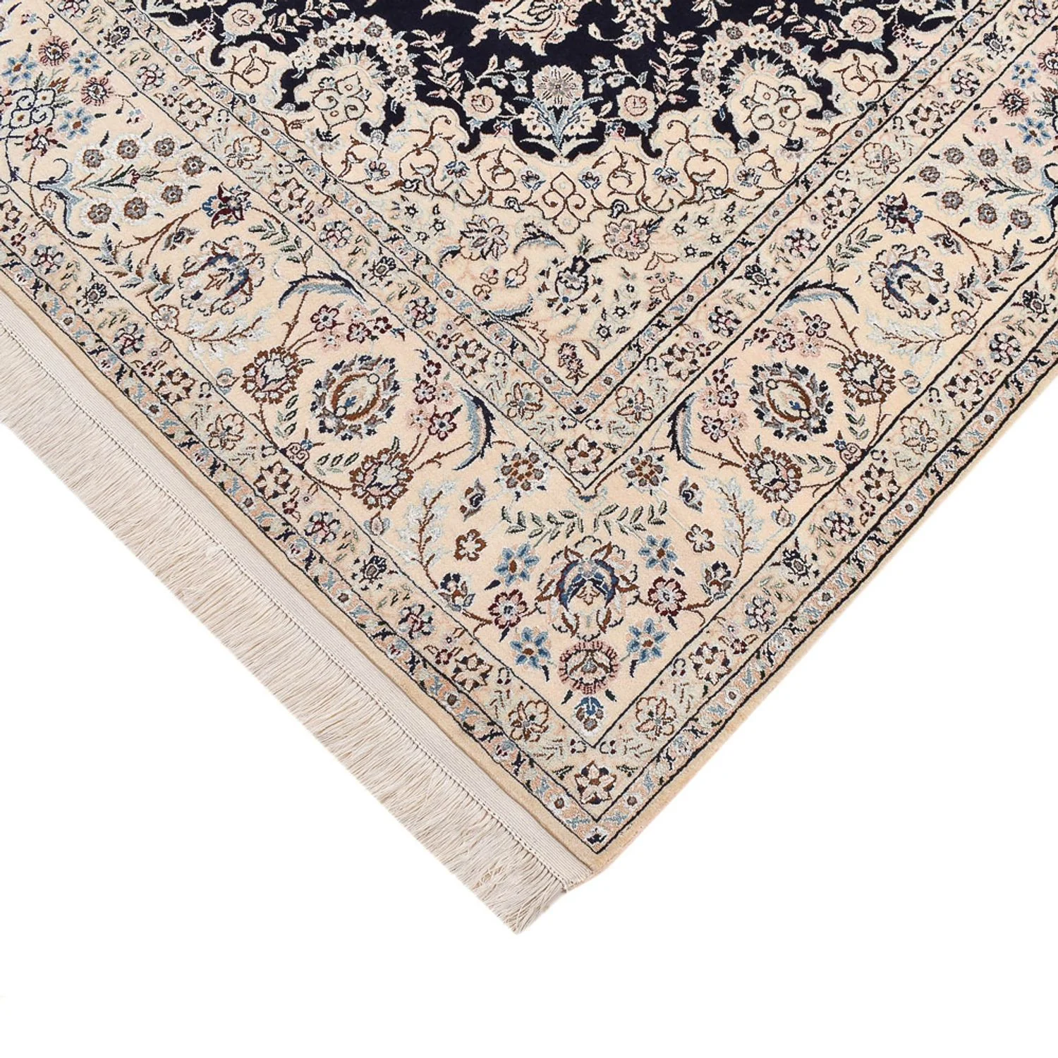 Perserteppich - Nain - Premium - 240 x 161 cm - dunkelblau - Image 2