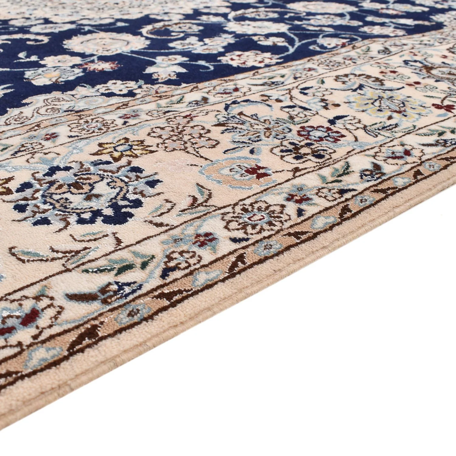 Perserteppich - Nain - Premium - 245 x 165 cm - dunkelblau - Image 3