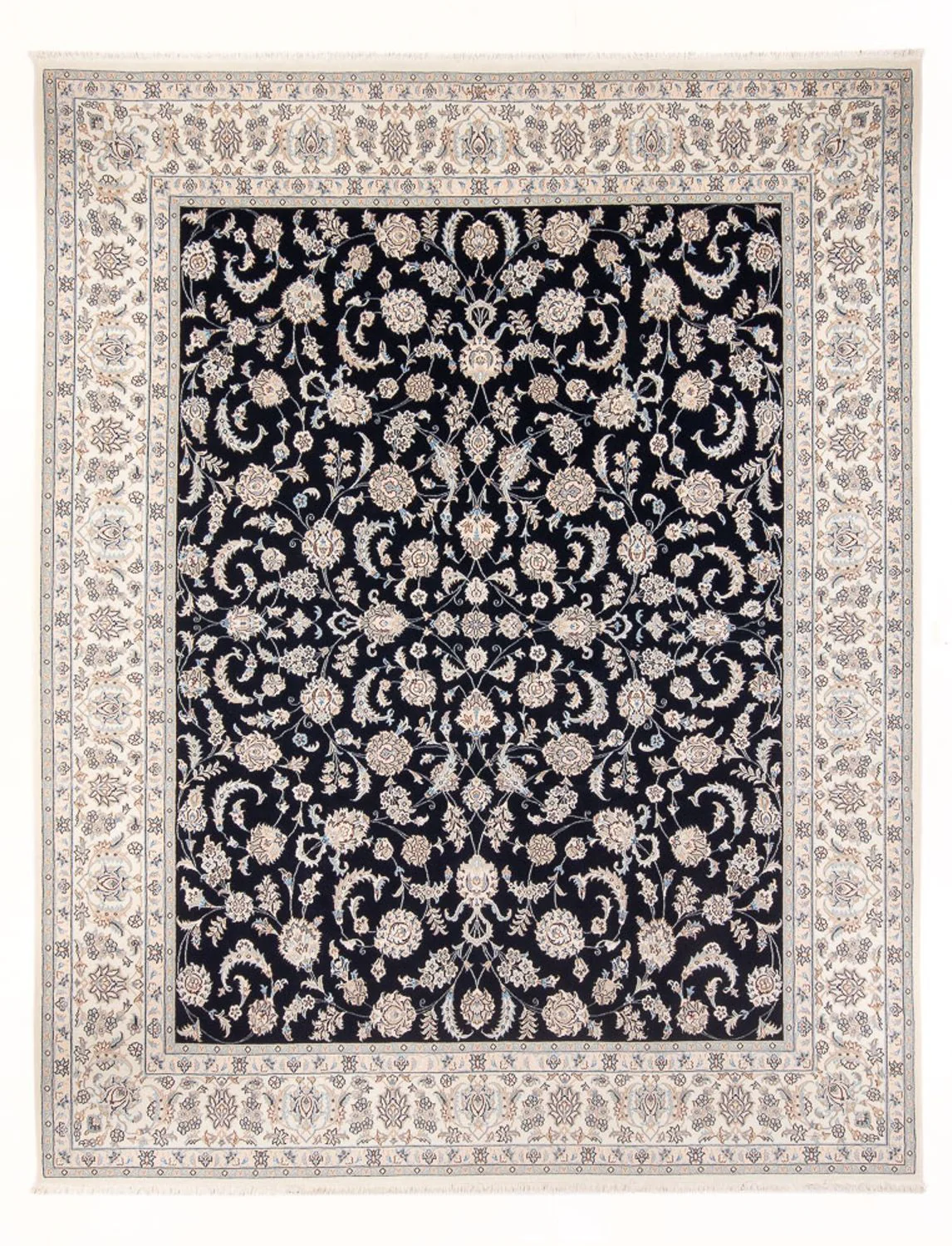 Perserteppich - Nain - Premium - 305 x 248 cm - dunkelblau