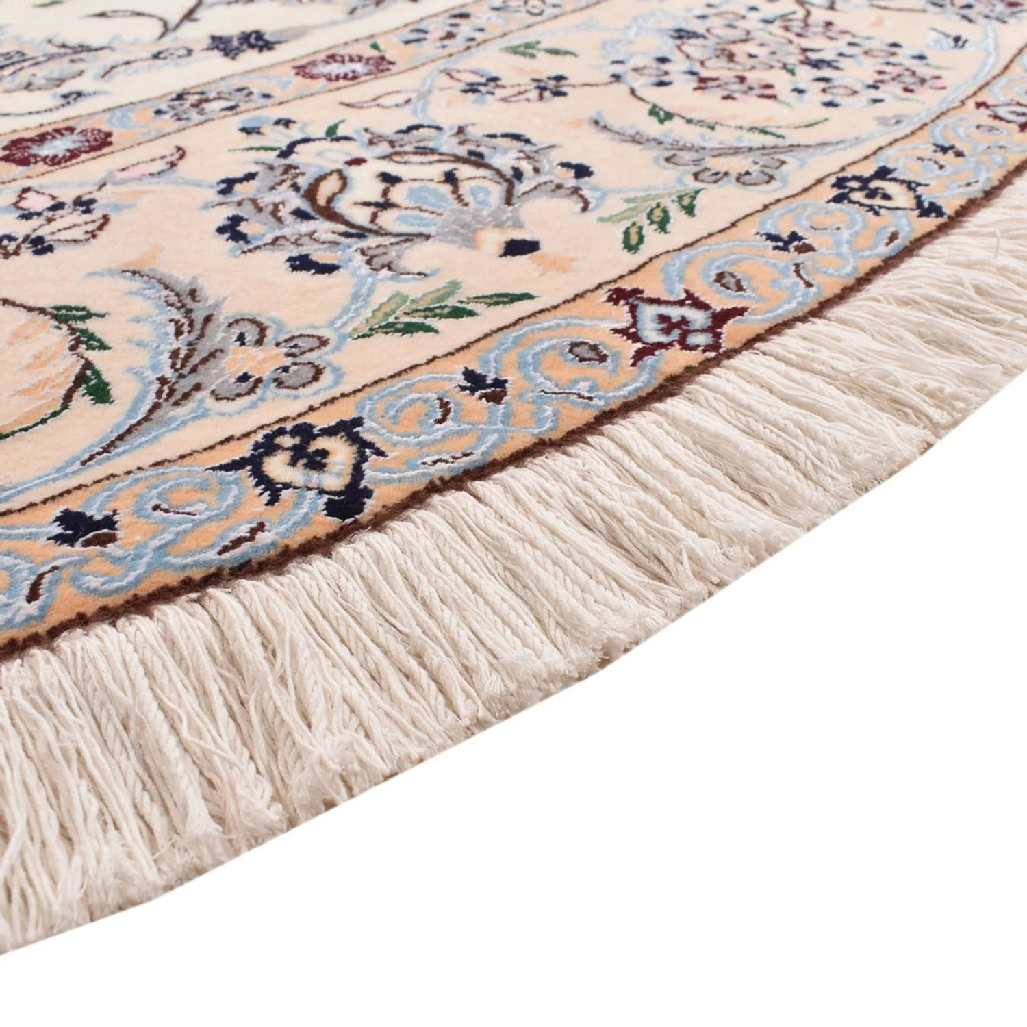 Perserteppich - Nain - Premium rund  - 252 x 252 cm - creme - Image 2