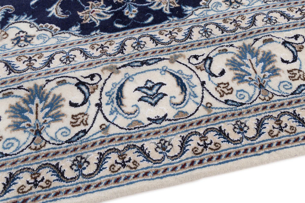 Perserteppich - Nain quadratisch - 196 x 192 cm - dunkelblau - Image 5