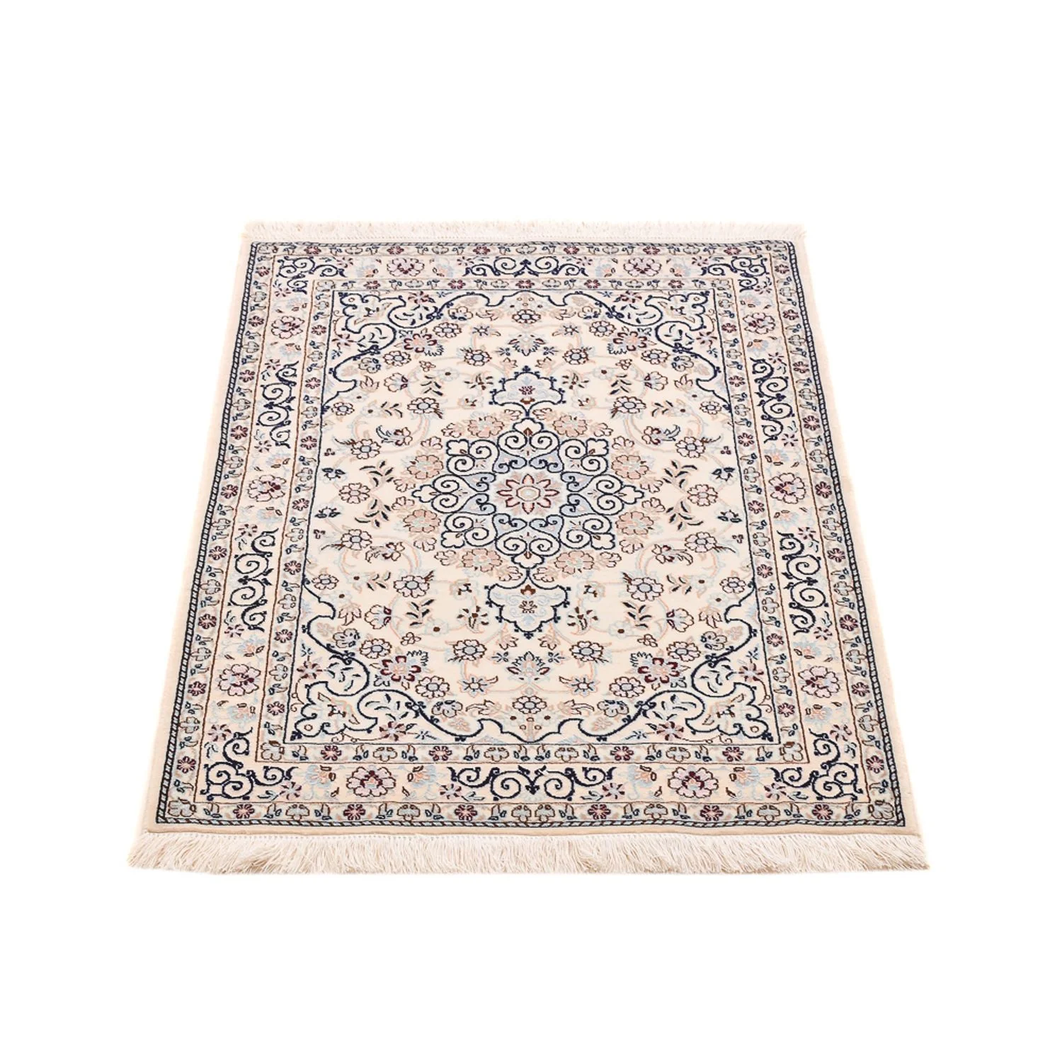 Perserteppich - Nain - Royal - 105 x 81 cm - hellgrau - Image 5