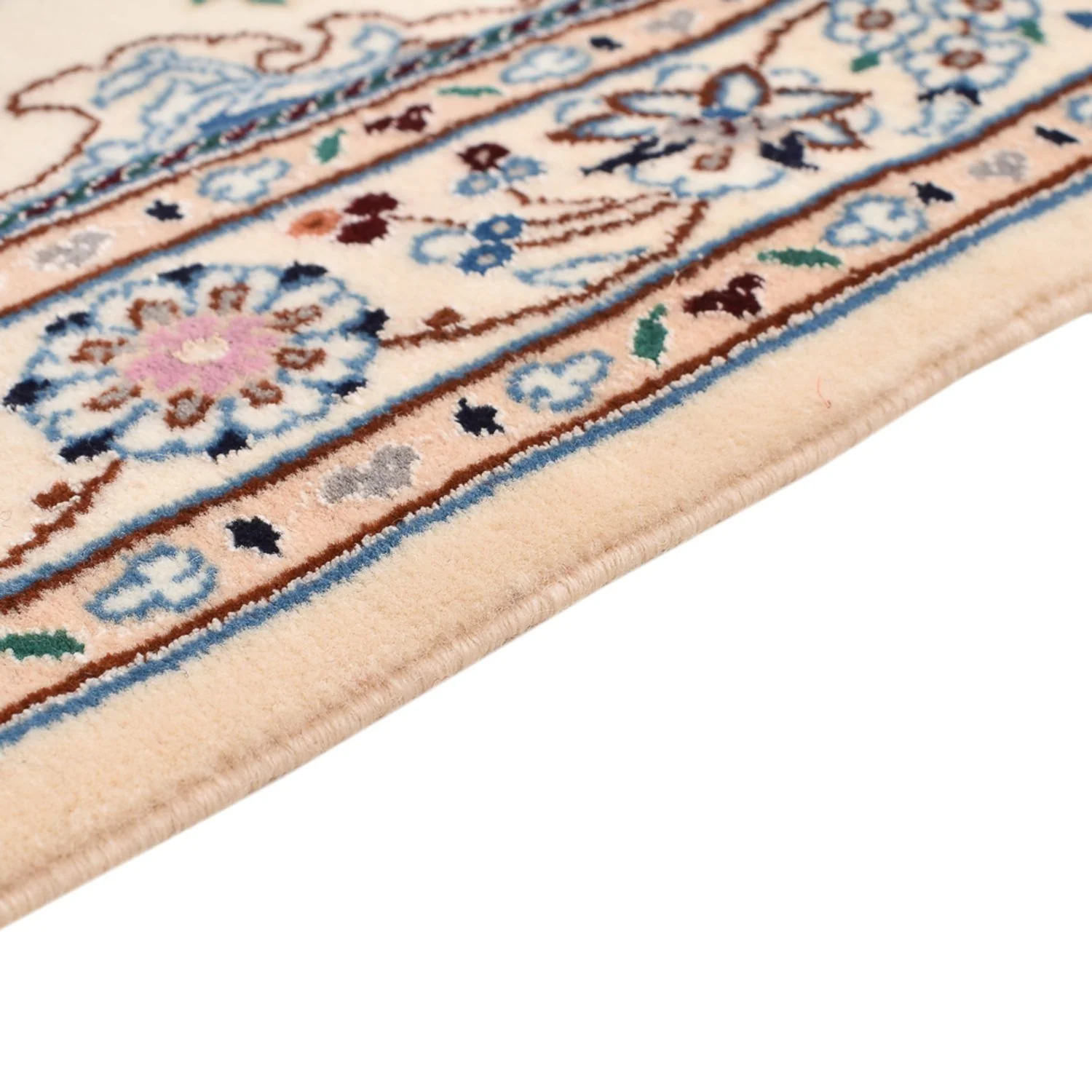 Perserteppich - Nain - Royal - 108 x 72 cm - hellgrau - Image 3