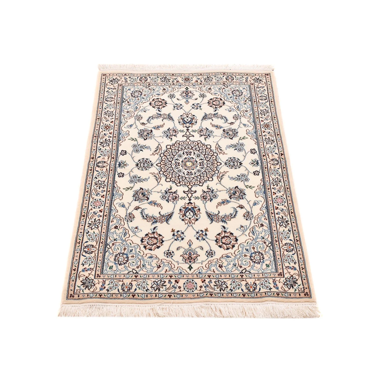 Perserteppich - Nain - Royal - 108 x 72 cm - hellgrau - Image 5