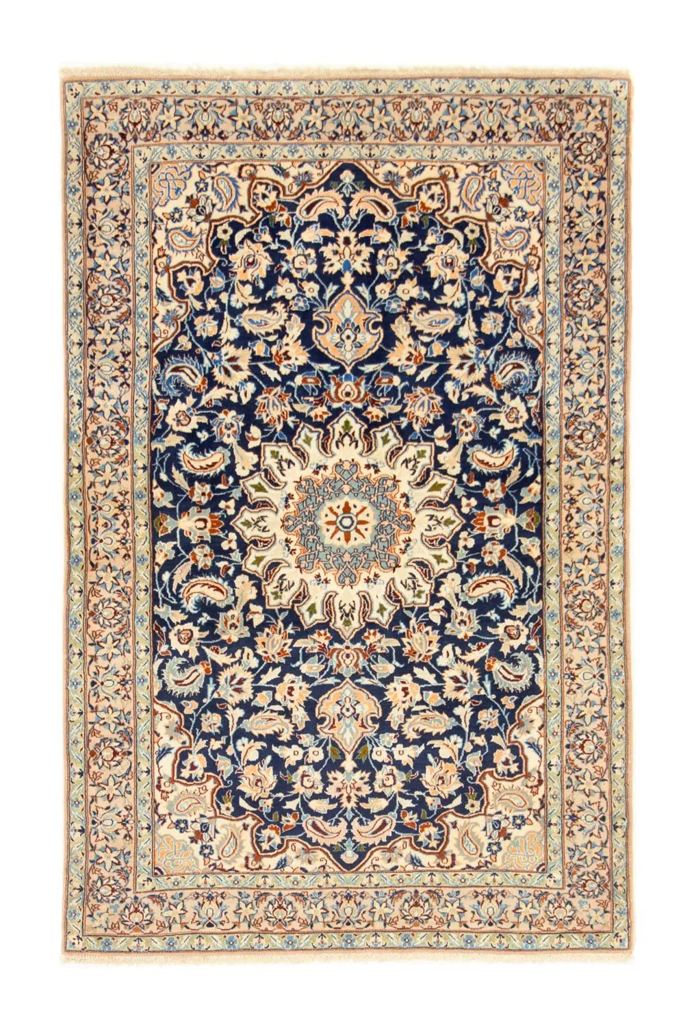 Perserteppich - Nain - Royal 143 x 92 cm - dunkelblau