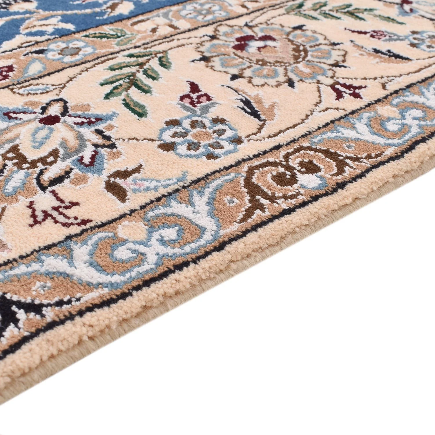 Perserteppich - Nain - Royal - 201 x 155 cm - blau - Image 3