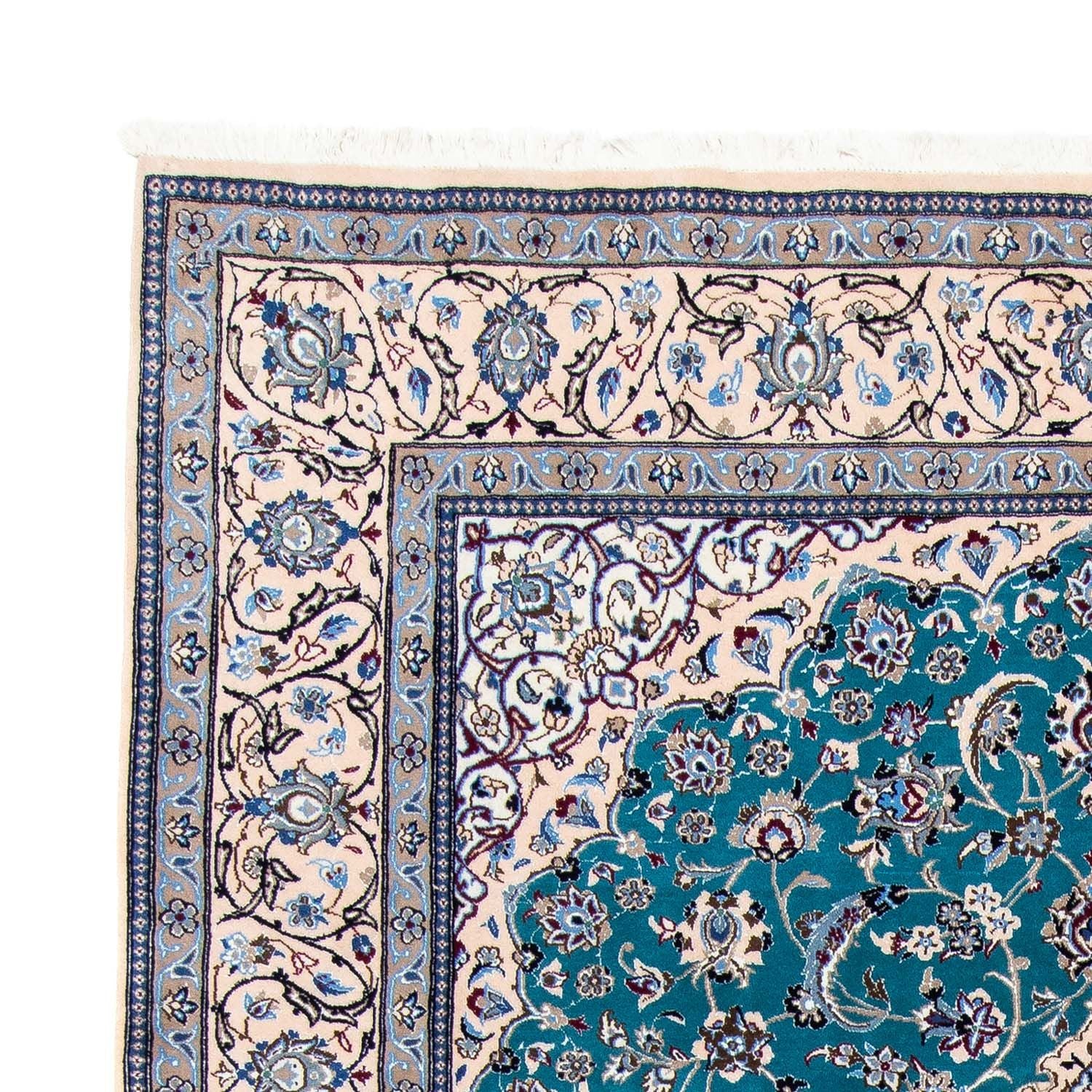 Perserteppich - Nain - Royal 305 x 201 cm - seeblau - Image 3