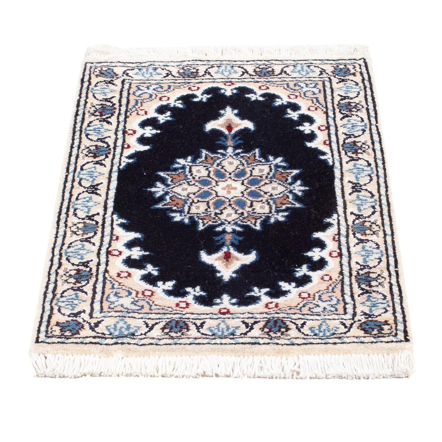 Perserteppich - Nain - Royal - 60 x 40 cm - dunkelblau - Image 4