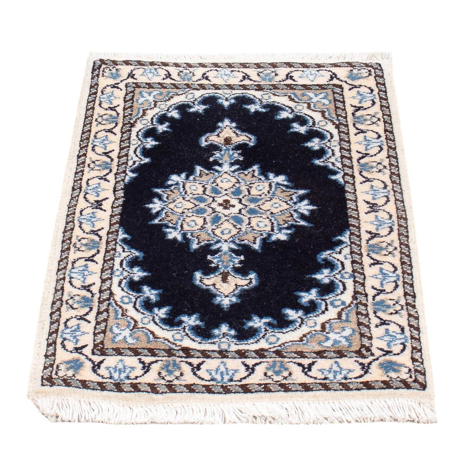 Perserteppich - Nain - Royal - 60 x 40 cm - dunkelblau - Image 4