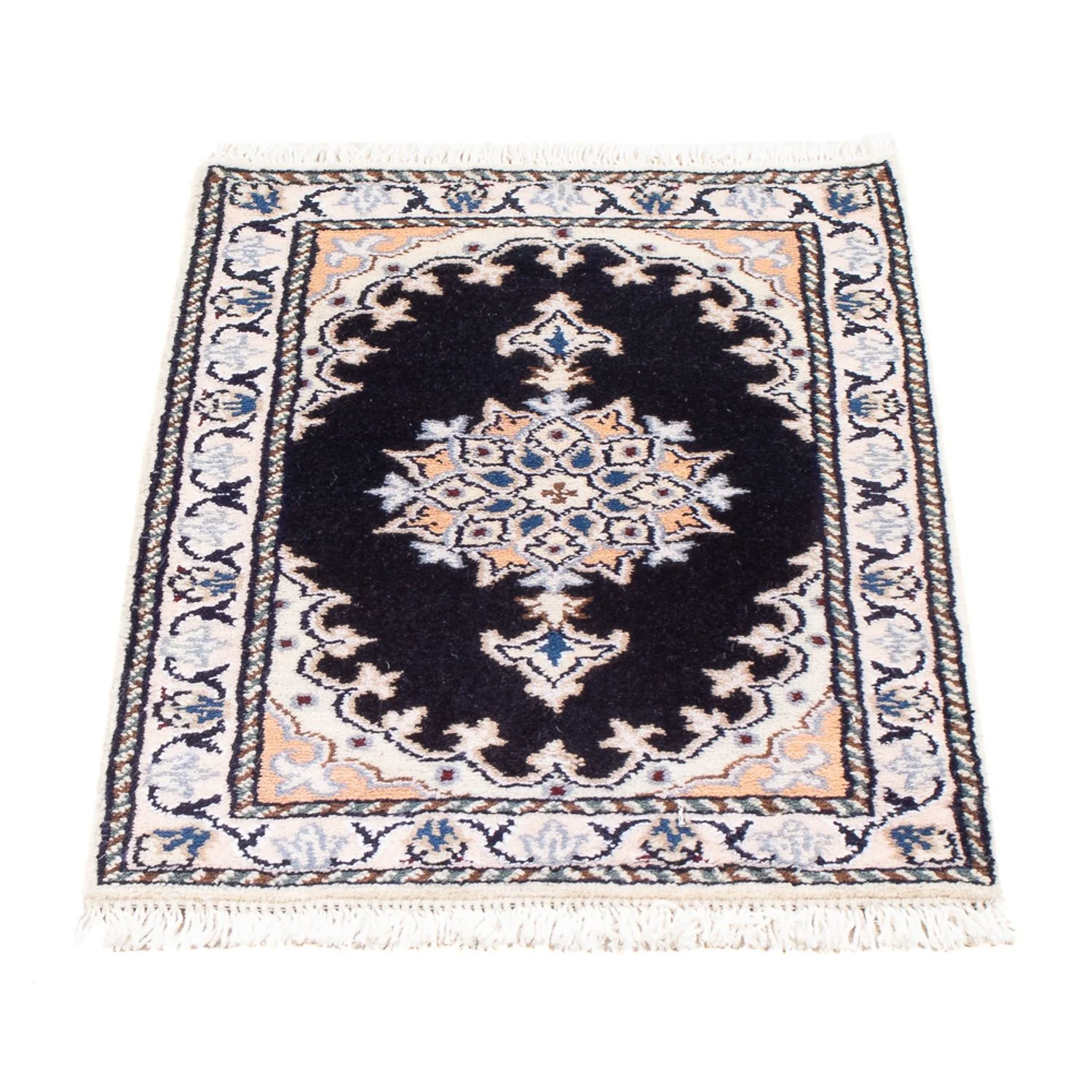Perserteppich - Nain - Royal - 60 x 40 cm - dunkelblau - Image 4