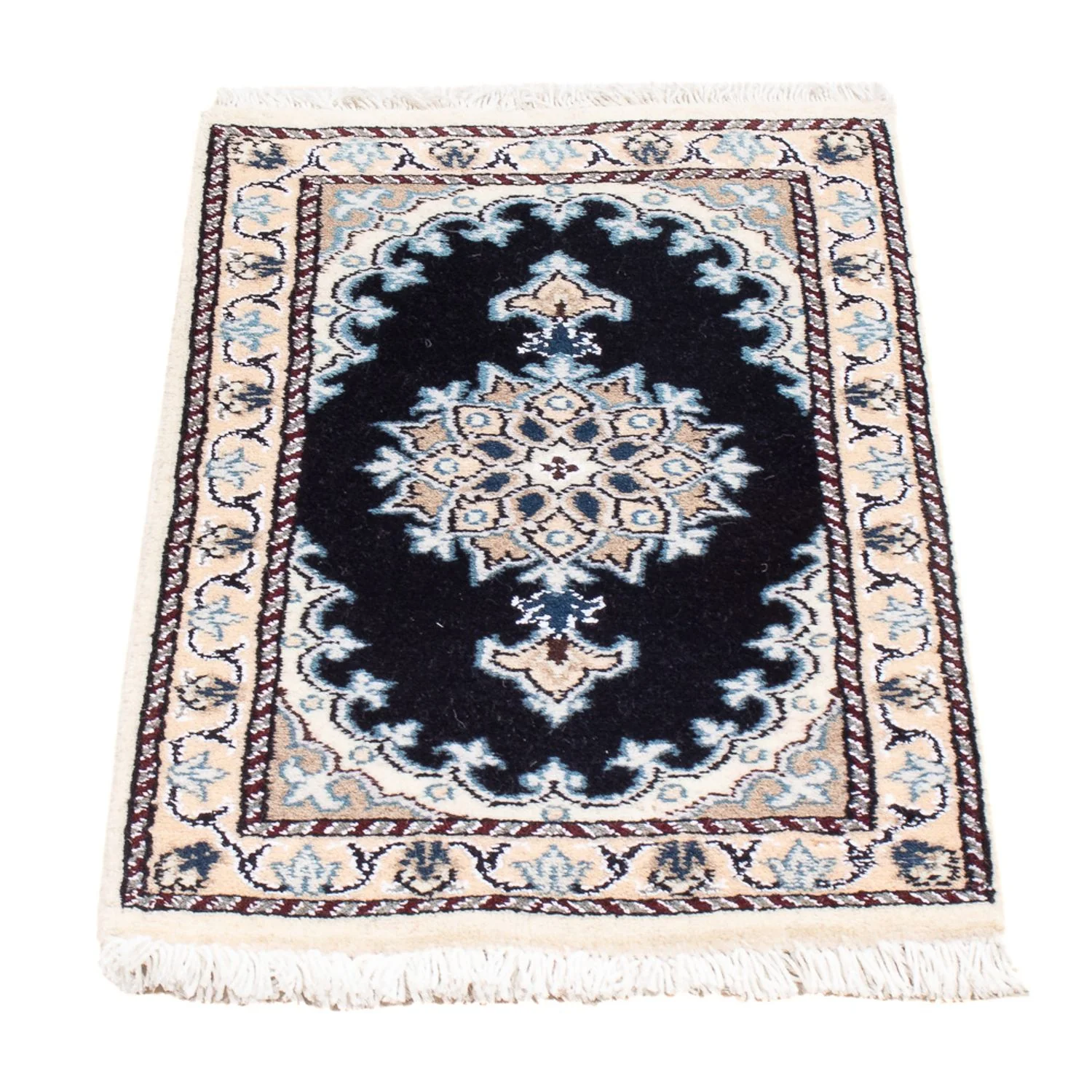 Perserteppich - Nain - Royal - 60 x 40 cm - dunkelblau - Image 4