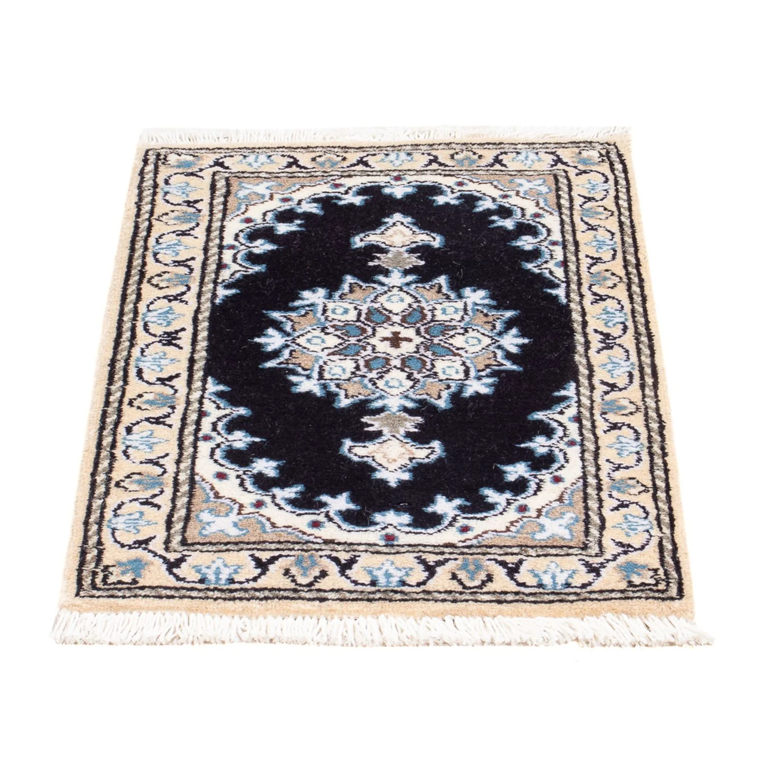 Perserteppich - Nain - Royal - 60 x 40 cm - dunkelblau - Image 4