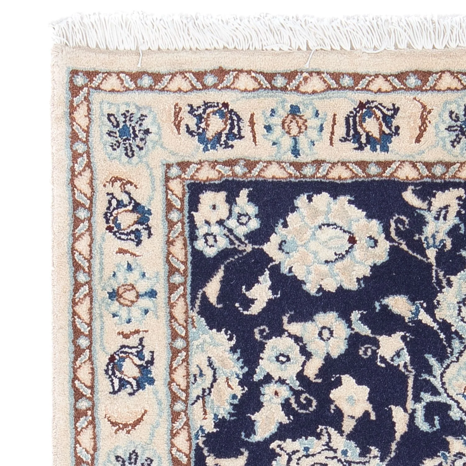 Perserteppich - Nain - Royal 85 x 55 cm - dunkelblau - Image 3