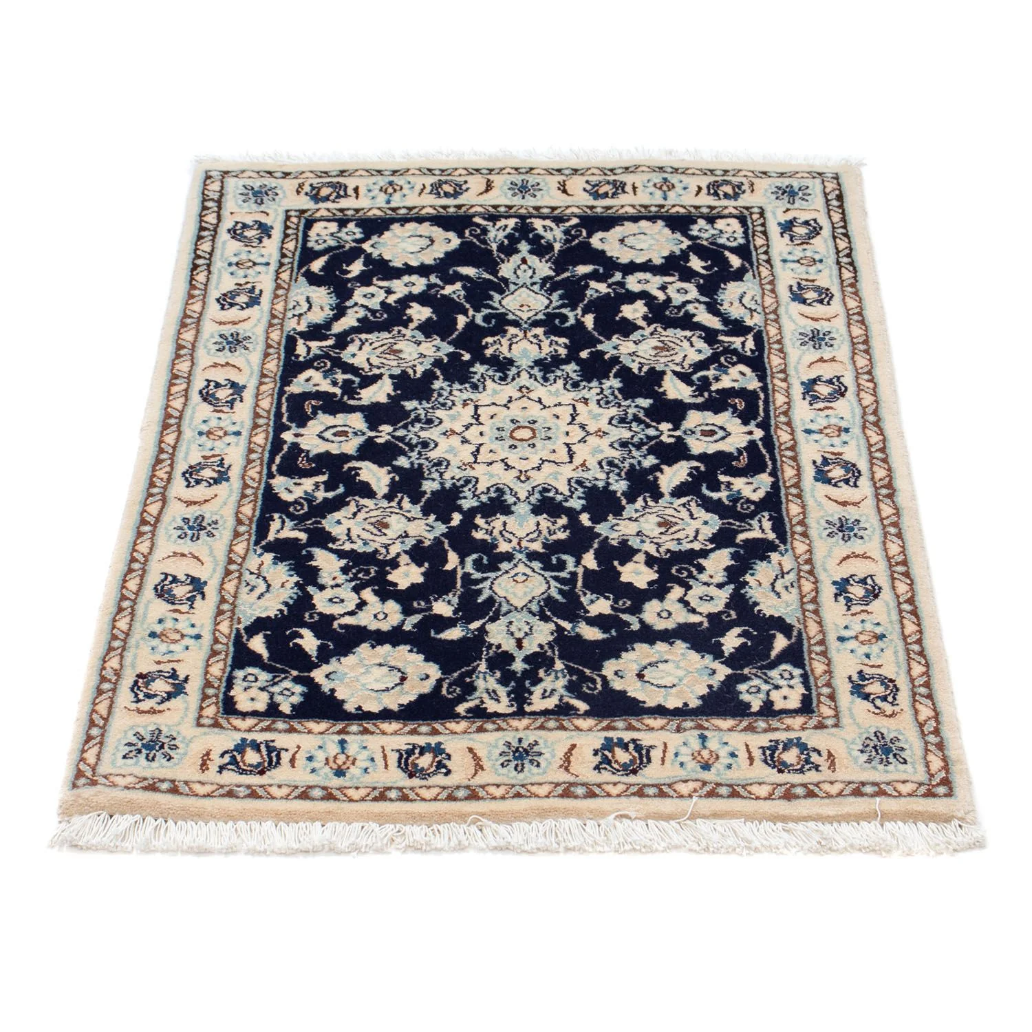 Perserteppich - Nain - Royal 85 x 55 cm - dunkelblau - Image 5