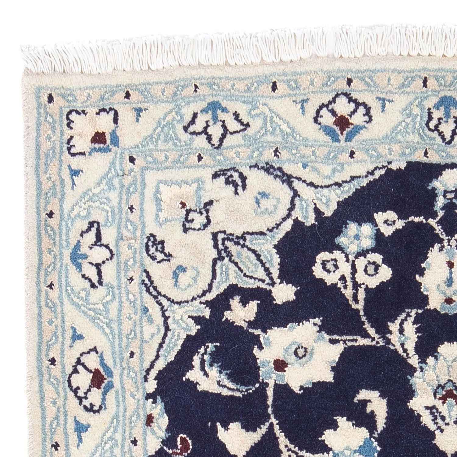 Perserteppich - Nain - Royal 87 x 60 cm - dunkelblau - Image 3