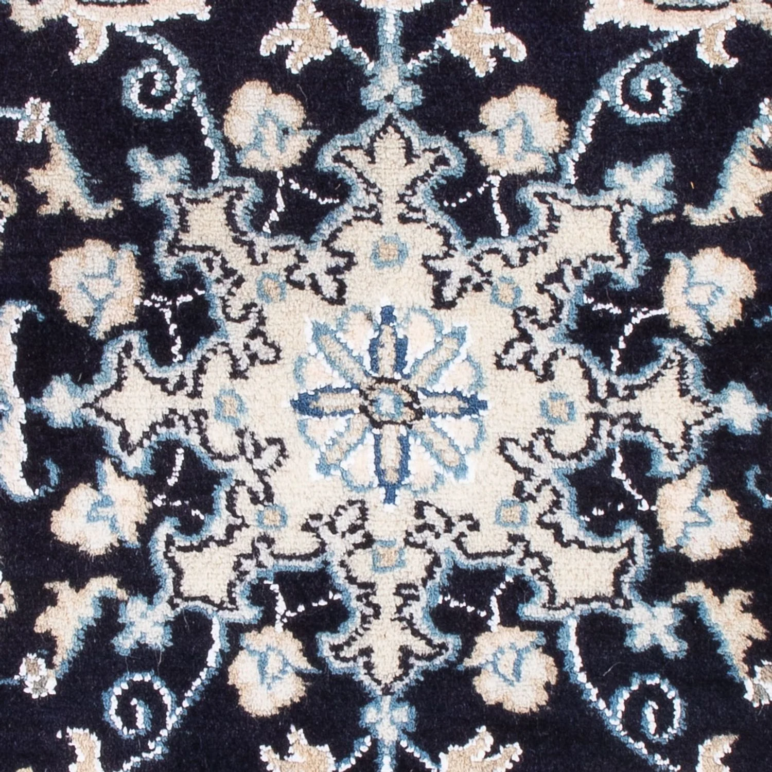 Perserteppich - Nain - Royal - 90 x 60 cm - dunkelblau - Image 2