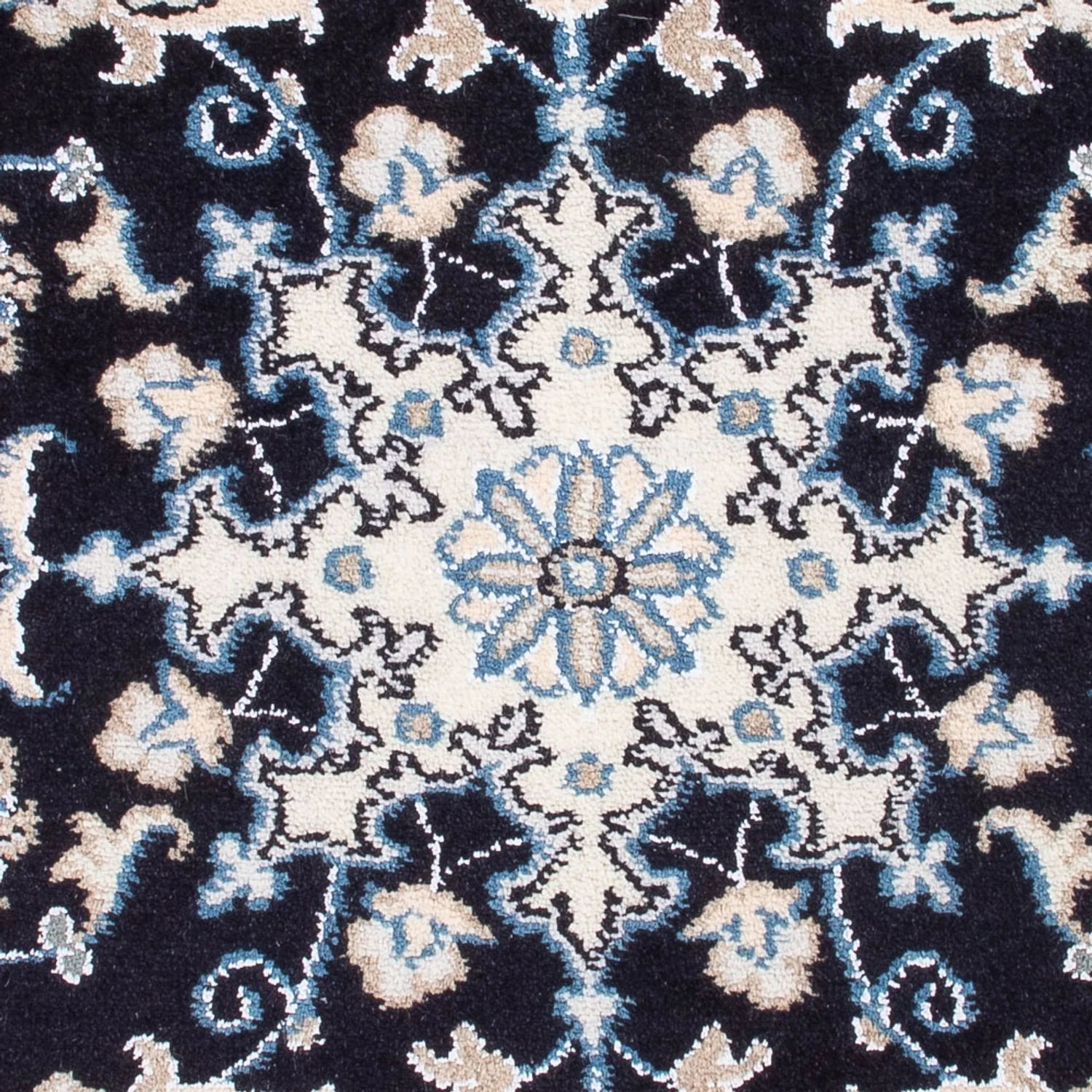 Perserteppich - Nain - Royal - 90 x 60 cm - dunkelblau - Image 2