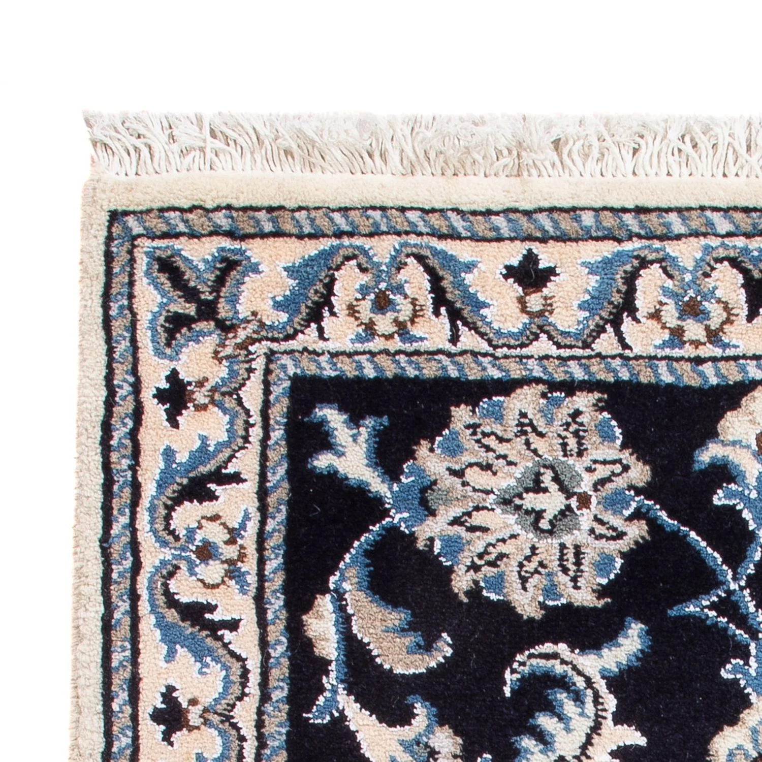 Perserteppich - Nain - Royal - 90 x 60 cm - dunkelblau - Image 3