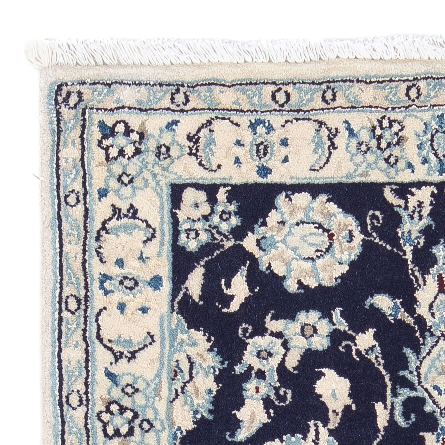 Perserteppich - Nain - Royal 90 x 60 cm - dunkelblau - Image 3