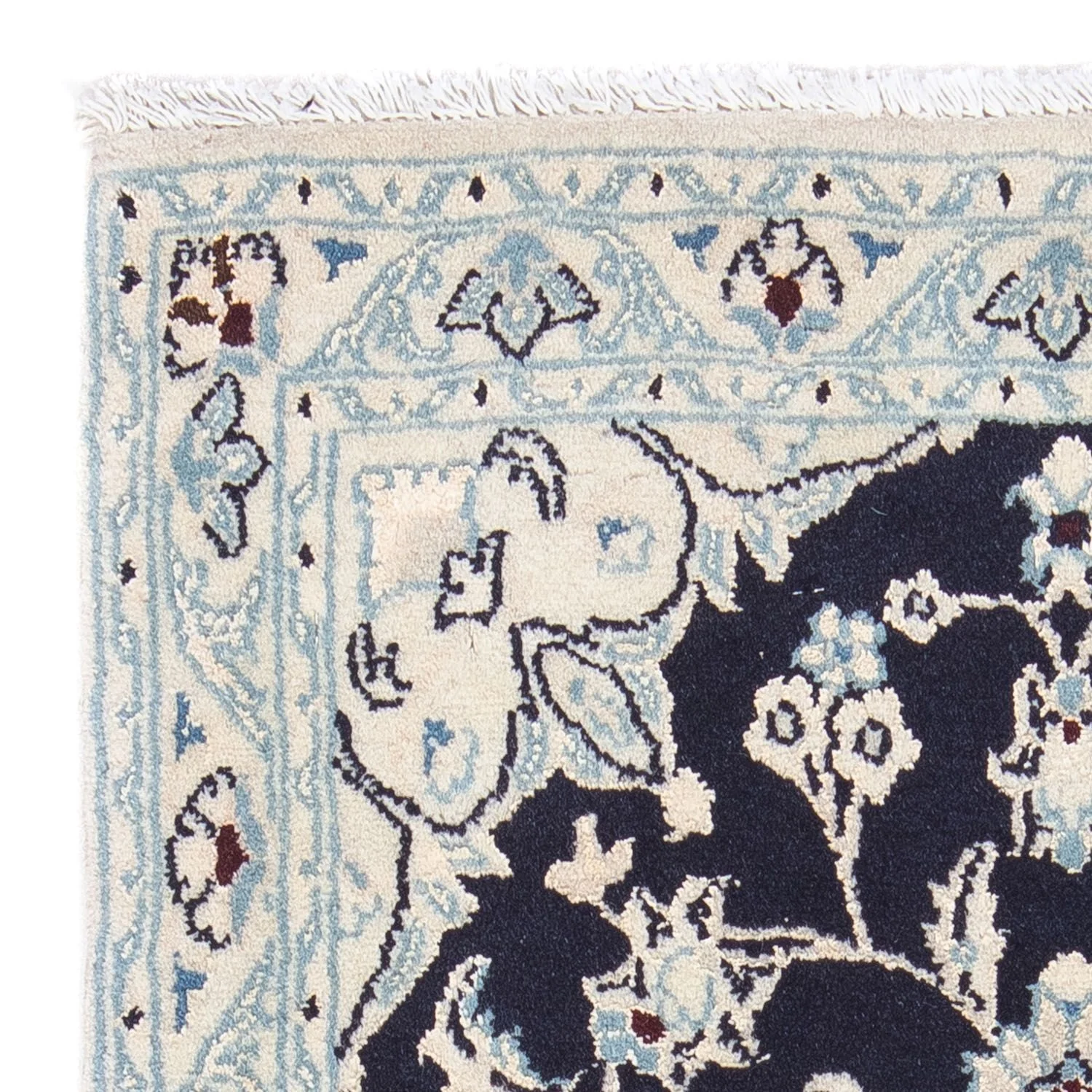 Perserteppich - Nain - Royal 90 x 60 cm - dunkelblau - Image 3