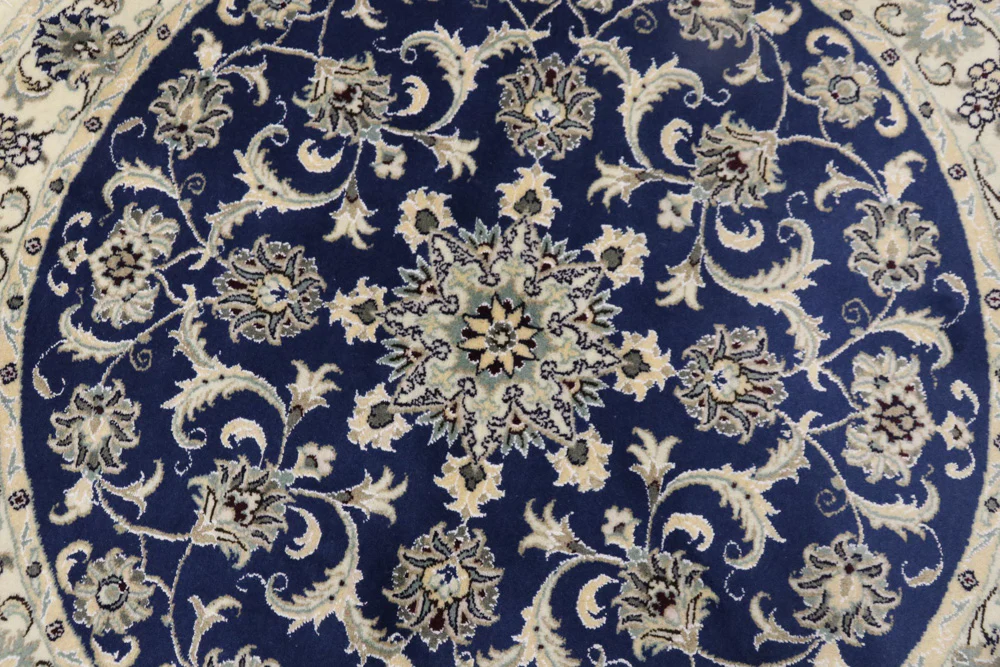 Perserteppich - Nain rund  - 150 x 150 cm - blau - Image 4