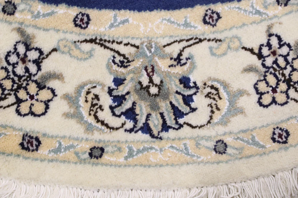 Perserteppich - Nain rund  - 150 x 150 cm - blau - Image 5
