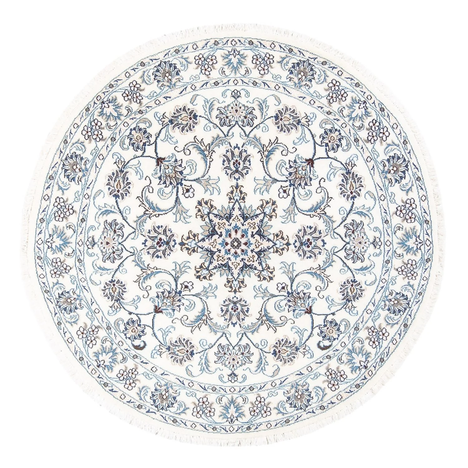 Perserteppich - Nain rund - 150 x 150 cm - creme