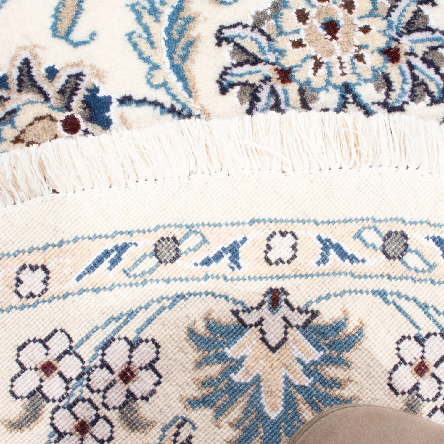 Perserteppich - Nain rund - 150 x 150 cm - creme - Image 4